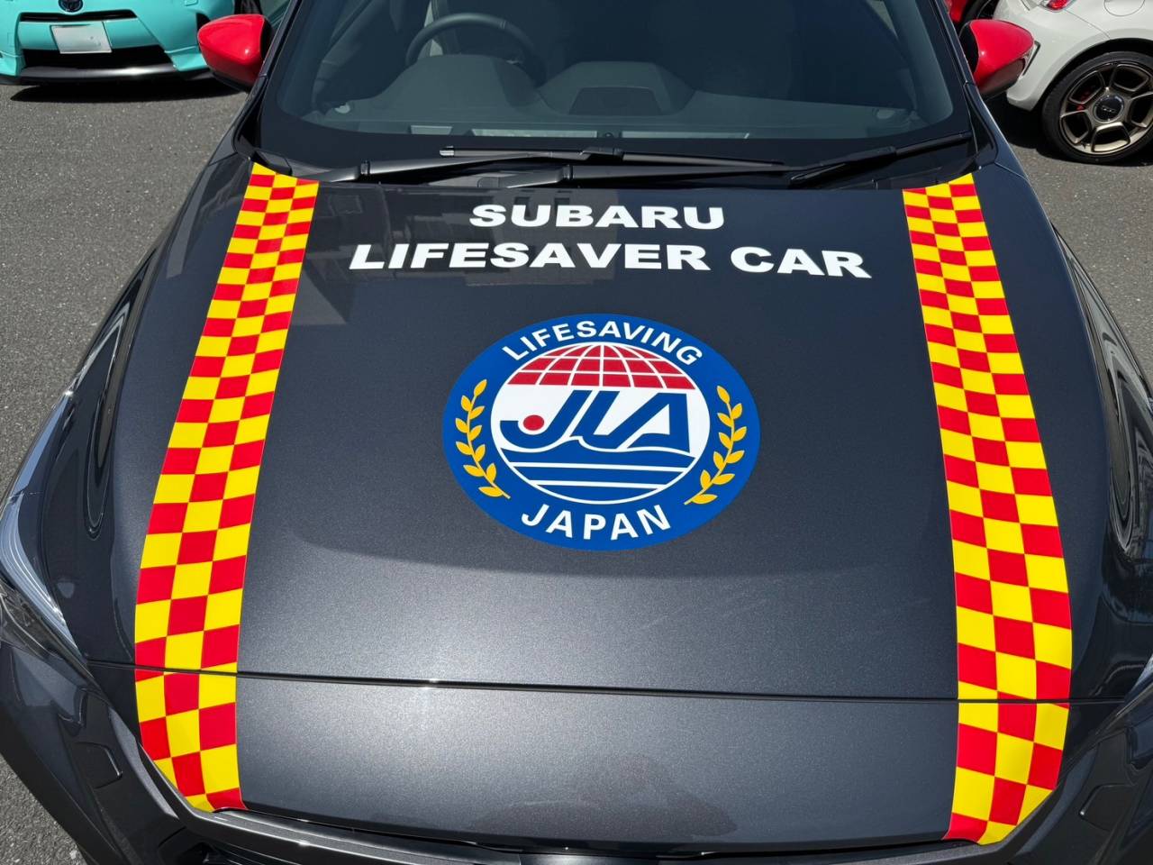 スバル　ライフセービング　カーラッピング