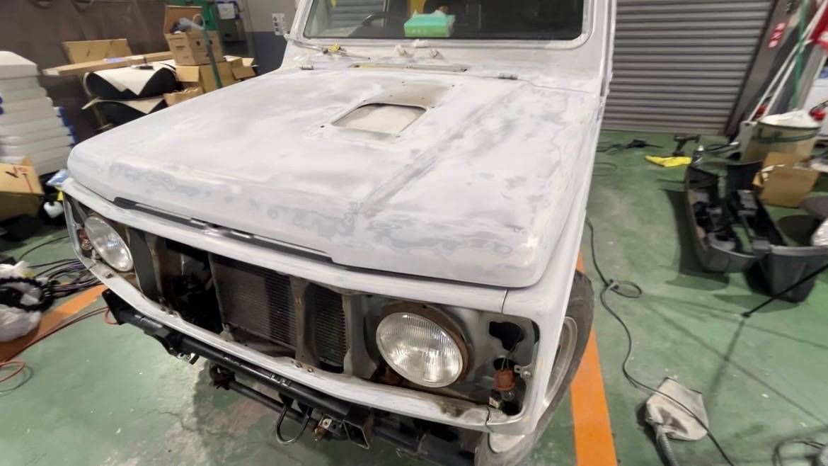 ジムニー　ローラー塗装