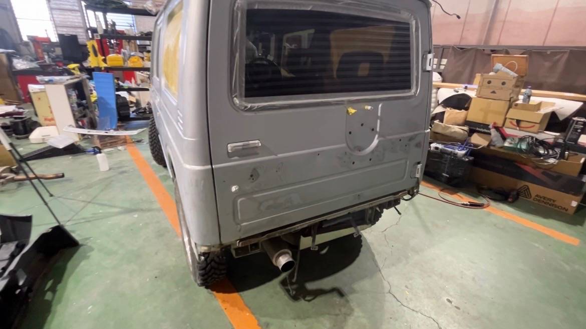 ジムニー　ローラー塗装