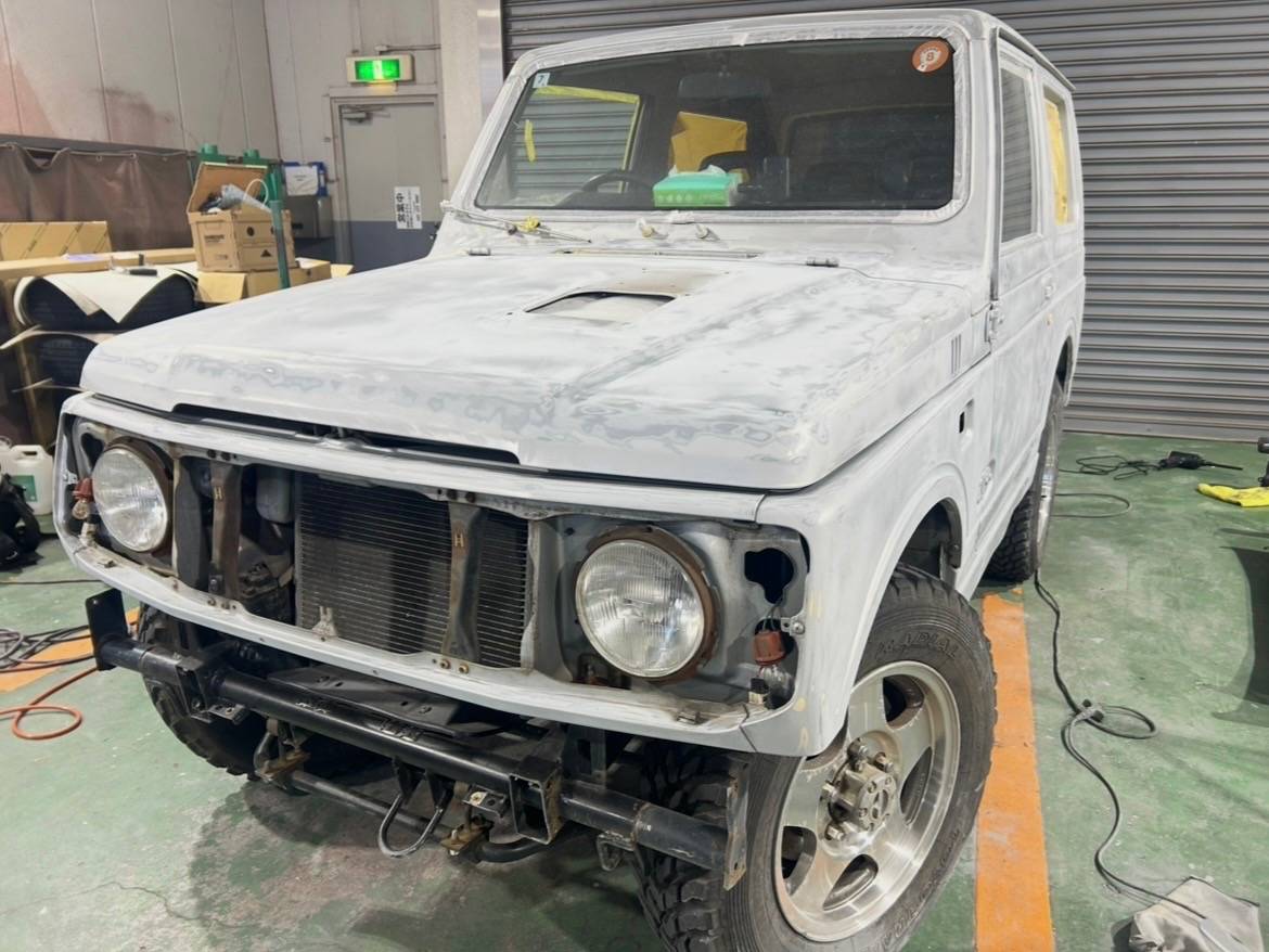 ジムニー　ローラー塗装