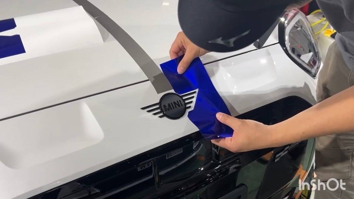 MINI／エースマン　フードストライプ施工