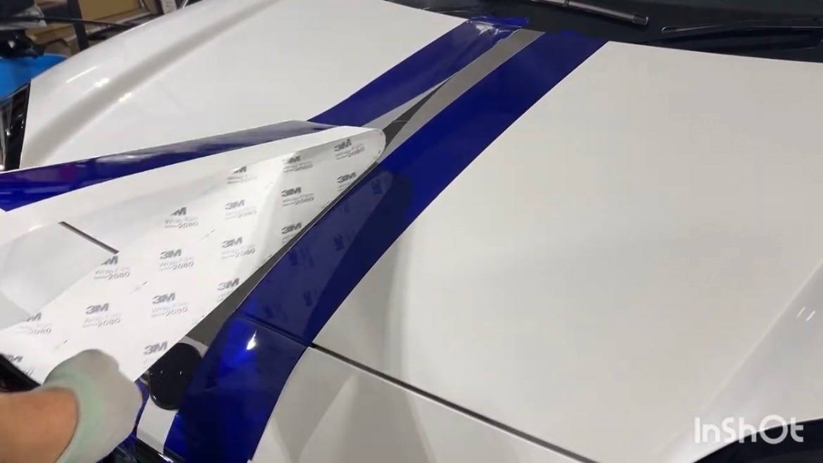 MINI／エースマン　フードストライプ施工