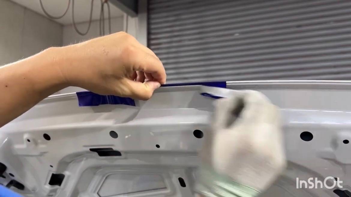 MINI／エースマン　フードストライプ施工