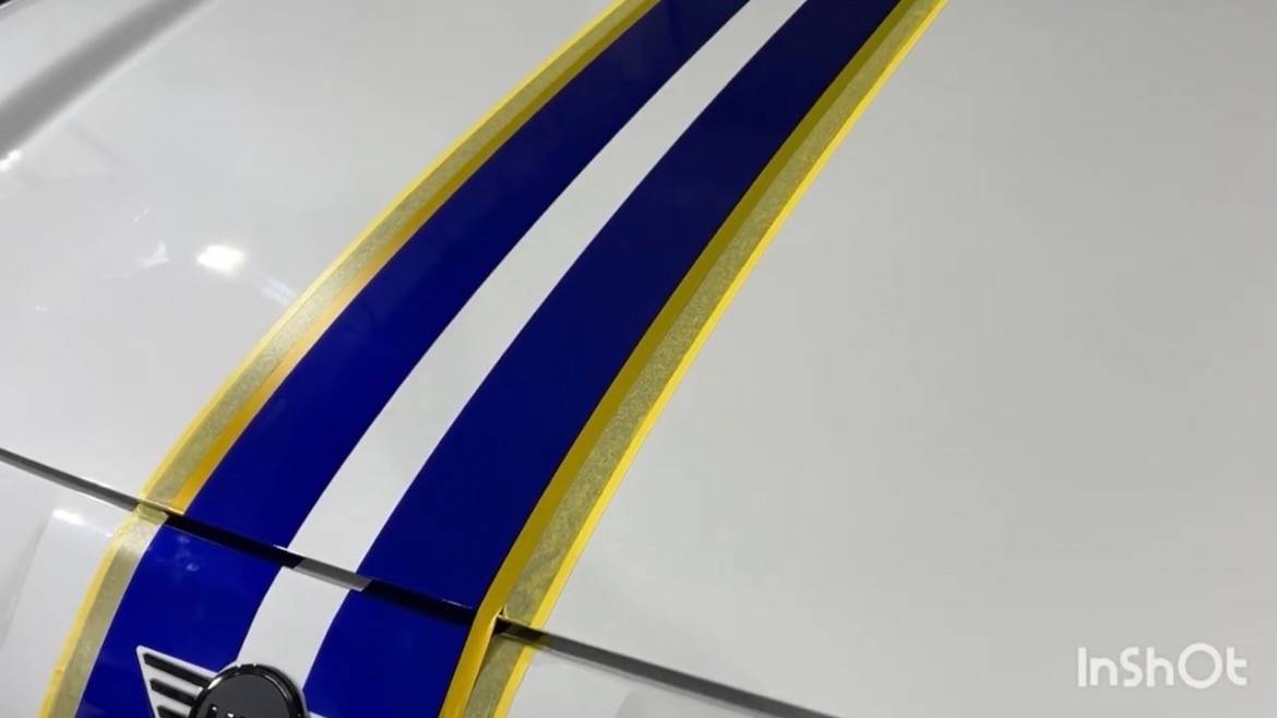 MINI／エースマン　フードストライプ施工